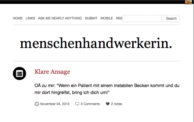 Menschenhandwerkerin